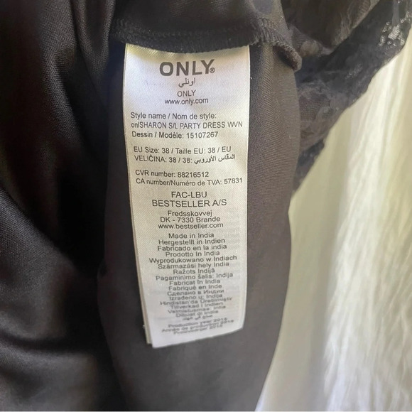 Only Black Lace Sleeveless Party Dress, 38 - Picture 8 of 13